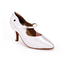 ADS dance shoes shop A5031-25 white modern national standard college art test students professional model sharp front plate round arc