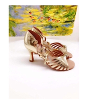 New Latin dance shoes ADSmissfun fourth generation A2079-03 golden spray gold face practice competition professional students
