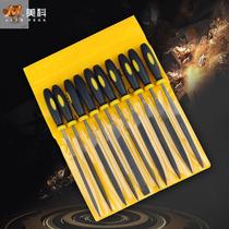 Set steel file Small file Model plastic small assorted file Cloth plastic handle tool bearing file Grinding combination file