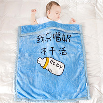 Thickened double-layer childrens blanket baby cover newborn baby blanket kindergarten small quilt air-conditioning blanket