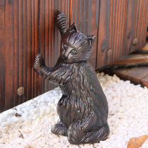 European Cast Iron Retro Creative Door Door Door Door Door Door Door Door Door Door Door Decoration Window-free Punch Damper