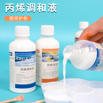 Fluid painting thinner propylene pigment blending liquid propylene painting seasoning medium propylene blending agent pouring material waterproof dilution liquid hand painting additive brightening agent