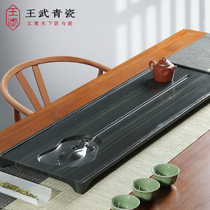 Wang Wu Niu turned to Qiankun New Chinese style Wu Jinshan tea tray handmade three-dimensional carving creative tea sea stone large tea table