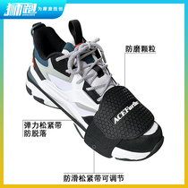Motorcycle hanging shield anti-slip riding protective shoe rubber gear lever protection shoe cover widening gear shift anti-scraping and abrasion-proof equipment