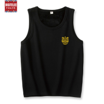 Plus velvet padded warm vest mens fur waistcoat autumn and winter fat guy wearing a vest and bottom slim vest man
