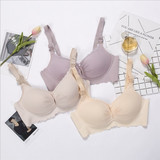 BC cup (the treasure of the town shop one 35 two 58)Fashion pregnant women ice silk double buckle incognito gather bra