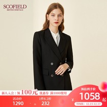 SCOFIELD womens clothing 2021 autumn and winter New wool blend English commuter capable simple slim fit suit