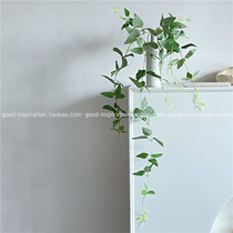 Simulation plant clematis leaves green leaf material holding flower accessories floral landscaping home decoration plants