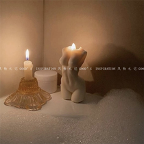 Human candle art handmade ins blogger with the same home decoration modeling space design decoration