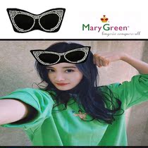 Japan Mary Green diamond silk eye mask adjustable to help sleep Mulberry silk sleep shading breathable