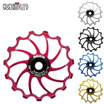  Bicycle aluminum alloy guide wheel 14 15 16T Ceramic bearing Mountain road folding car rear dial guide wheel