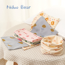 Nita bear baby scarf cotton newborn baby scarf spring and autumn thin childrens scarf warm neck cover 0-1 year old