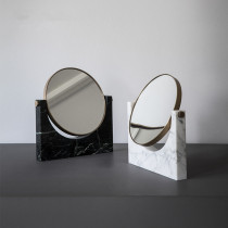 Dressing mirror marble desktop cosmetic mirror home girl dresser double - sided mirror bedroom mirror bathroom
