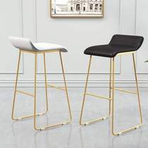 Nordic bar chair creative fashion bar chair simple front desk cafe milk tea shop high stool home