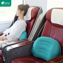 Travel pillow Portable Press automatic inflatable pillow aircraft waist cushion napping nap waist cushion pillow waist cushion
