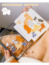 Original wild anecdote Original cute to apply ipad pro protective sleeve 11 inch 10 2 three-fold flat shell air4