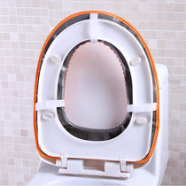Toilet pad thickened cushion cover washable plush cute household waterproof universal toilet cover velcro toilet seat