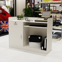 Desk front desk reception billing cabinet bar counter small counter cashier cashier ticketing European clothing store simple