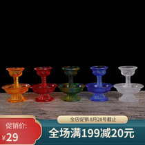  Tantric dharma equipment Nepalese practice cup Buddhist supplies Water supply cup Imitation glass eight auspicious guardian cup offering cup