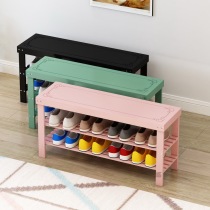 Shoe rack simple narrow door multi-layer storage rack solid wood household small shoe storage artifact economical shoe cabinet
