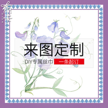 Factory to customize silk scarf scarf silk square towel oil painting photo hand-painted gift small handkerchief original design