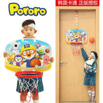 Childrens basketball rack basket non-perforated indoor door-mounted home shooting frame can be raised and lowered for boys over 3 years old toys