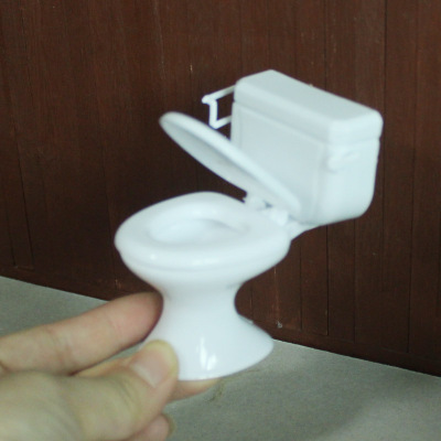 taobao agent Mini white toilet toilet sites 12 points BJD doll house OB11 furniture GSC props swiping