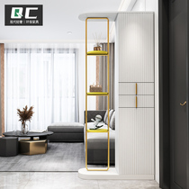 Screen partition living room light luxury iron porch cabinet shoe cabinet integrated modern simple small apartment door decoration cabinet