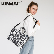 European and American zebra print Apple 13 laptop Huawei 14 portable document Xiaomi 15 shoulder bag men and women