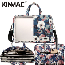 European and American shockproof Apple 13 laptop Huawei 14 portable business document shoulder HP 15 inch bag woman