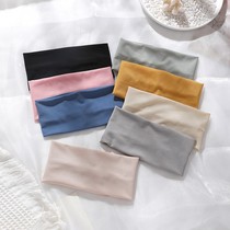 Ice silk sports hair band female summer thin cool street running yoga headgear sweat wash face wide headscarf hair accessories summer