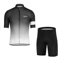 Black and white gradient minimalist Wind Short sleeves Mountain self-propelled bike riding Dynamic Cycling Mountain bike riding on clothing pants