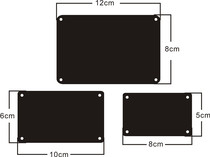 Factory direct stainless steel black sign laser marking blank aluminum brand no nameplate size can be customized