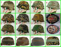 German M38 paratrooper helmet cover pea lobes fragments tea ruins suspension Suzuki M35 helmet like leaf camouflage helmet