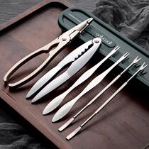 Household crab tools crab eight pieces demolition crab special artifact hairy crab crab pliers crab needle crab clip