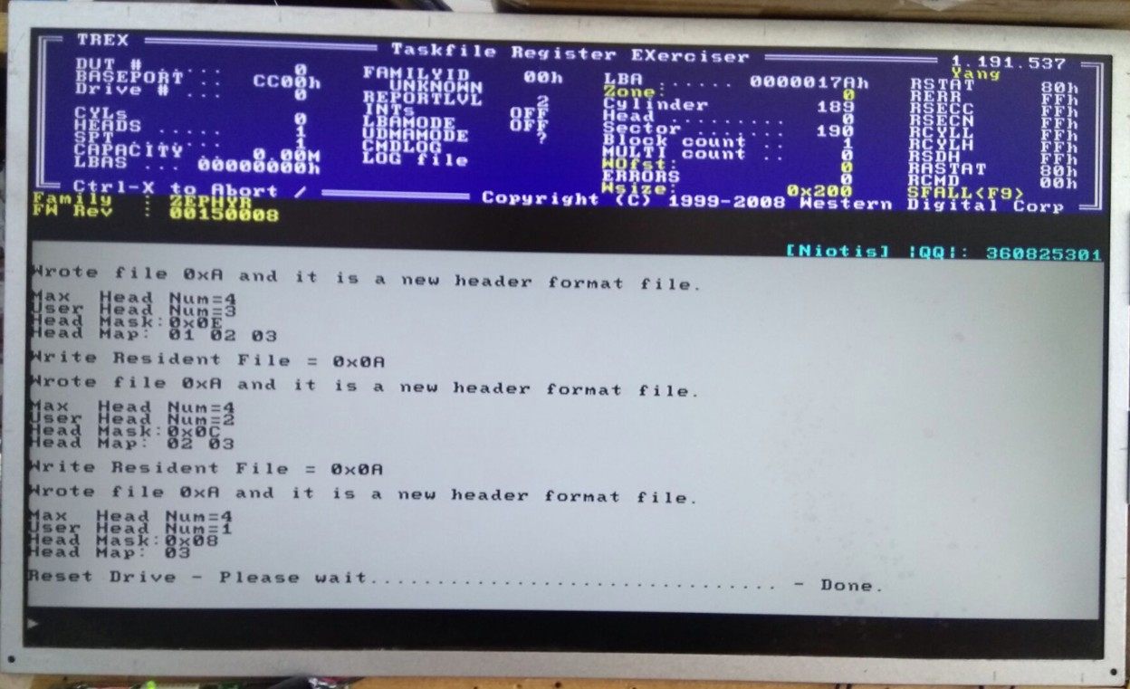 WD Western Digital hard drive repair tool Auto Trex automatic T-brush firmware factory firmware software