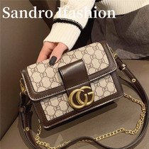 France Sandro Ifashion 2021 new fashion messenger bag wild chain shoulder small square bag mobile phone