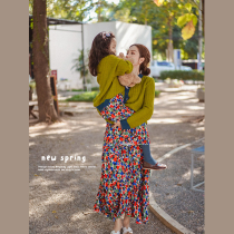 History Pea Pro Dress 2022 New Tide Spring Autumn Ocean Gas Girl Custom Color Half Body Dress Fried Street Mother Women Dress