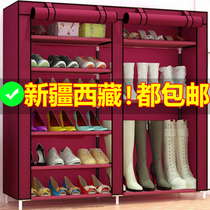 Shoe rack simple cloth shoe cabinet multi-layer household economical assembly storage simple dust-proof shoe rack Xinjiang Tibet