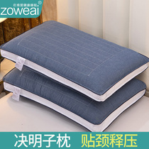 Sicklesenna Pillow Summer Care Cervical Spine Sleep Pillow Core Single Pair of Domestic Single Dormitory Hard Whole Head Man