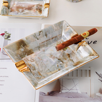 European ceramic ashtray large creative personality trend luxury home living room office decoration coffee table ornaments