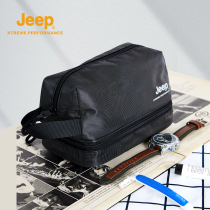 Jeep Jeep Wash Bag for Men's Travel Waterproof Dry and Wet Separation Portable Large Capacity Travel Cosmetic Bag Storage Bag