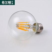 Hilton household led bulb e27 big screw warm yellow light bright bright energy saving lighting transparent glass single lamp bulb