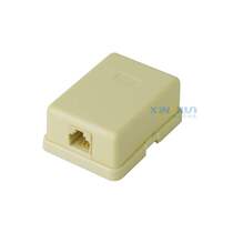 6P4C telephone junction box RJ11 single hole splitter American telephone junction box RJ11 distribution box 4 cores