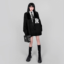 Xiaoyu home homemade college style British wind vibe wind knit cardigan sweater female spring and autumn temperament loose coat