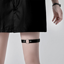 3 Xiaoyu home dark wind hard girl punk girl elastic adjustable metal ring leg ring leg ring accessories