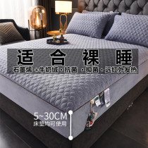 New graphene milk velvet bed hat one-piece bedspread coral velvet Simmons mattress protective cover bed cover dust cover