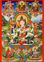 Custom Zunsheng Buddha mother portrait Buddha top Zunsheng Buddha Mother Buddha painting Photo paper plastic Tantric Thangka