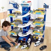 Police car toy pullback alloy car car childrens 110 toy car model simulation boy police car large