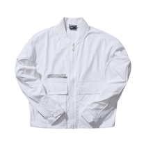 Li Ning windbreaker womens autumn casual sportswear 2021 fashion loose white cardigan jacket AFDP082